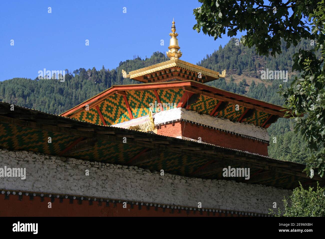 Tamzhing Wall of tamshing temple hi-res stock photography and images - Alamy