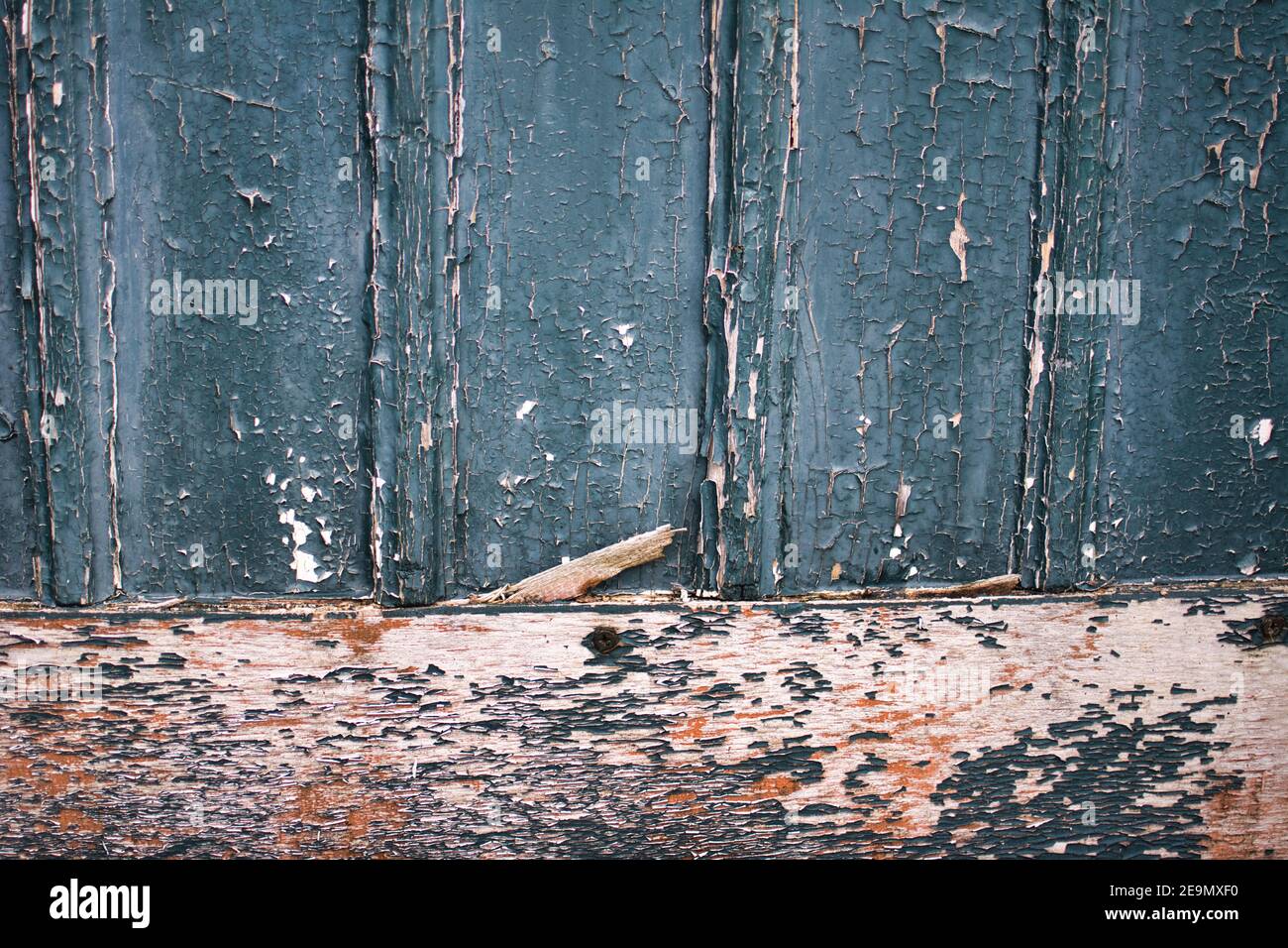 old wood with peeling paint Stock Photo