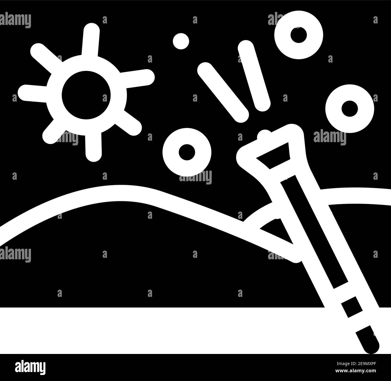 painting with light glyph icon vector illustration Stock Vector Image ...