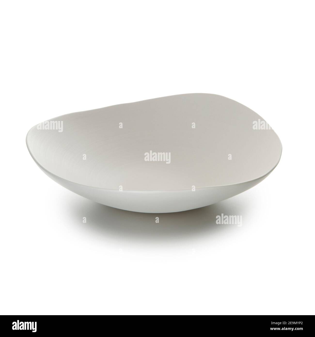 ceramic tableware cut-out plain simple elegant serve food eat eating Stock Photo