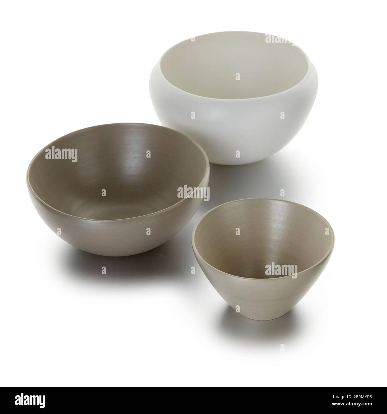 ceramic tableware cut-out plain simple elegant serve food eat eating Stock Photo