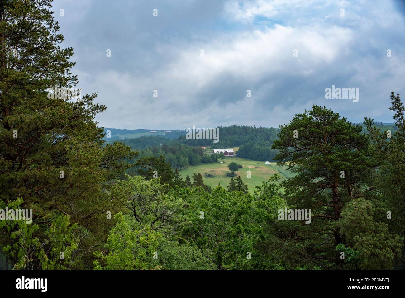 View Point Overlooking The beautiful Agricultural and green Valley ...