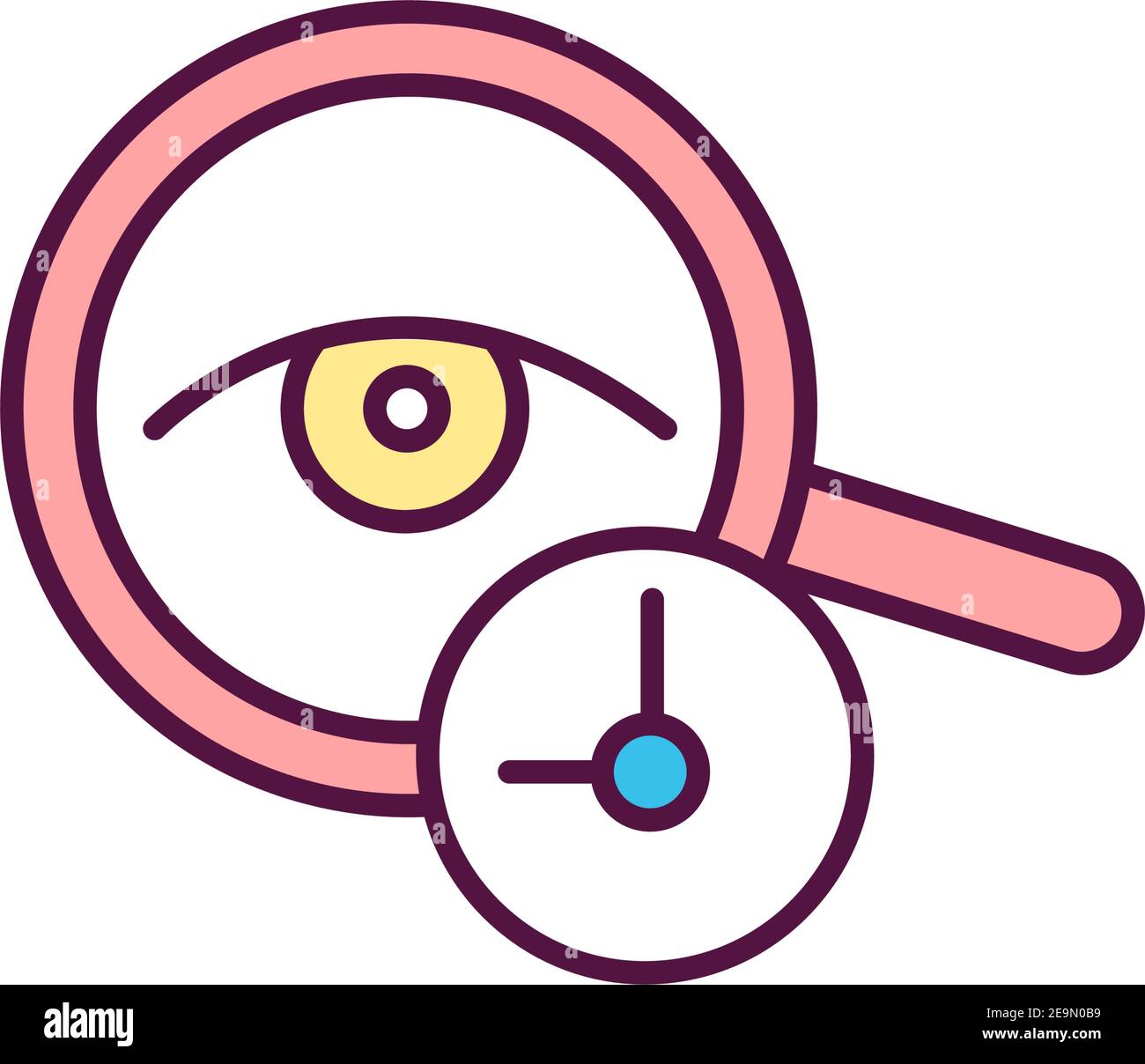 Diagnostic on time RGB color icon Stock Vector Image & Art - Alamy