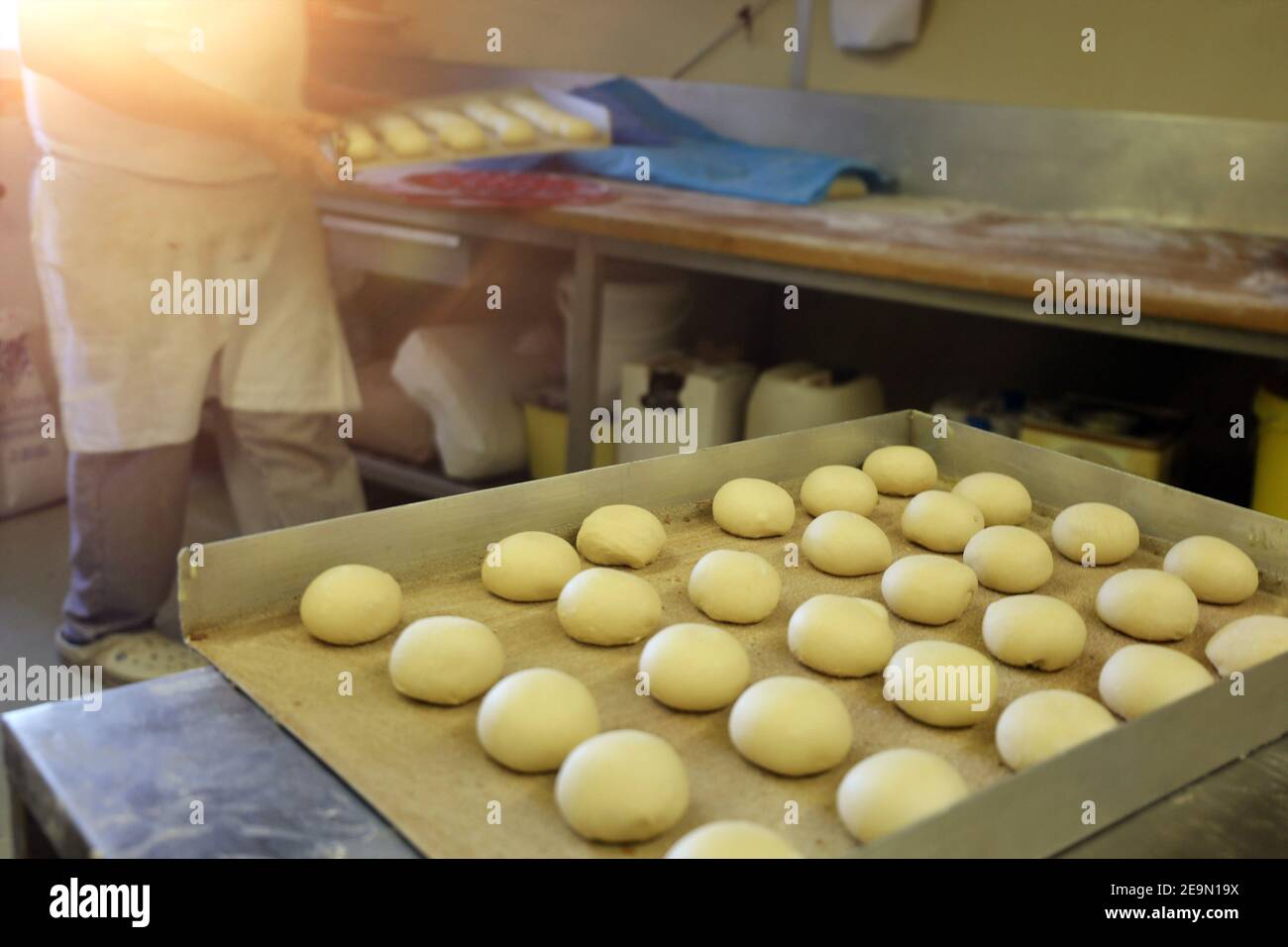 Baking bread and pastry in the bakery Stock Photo Alamy