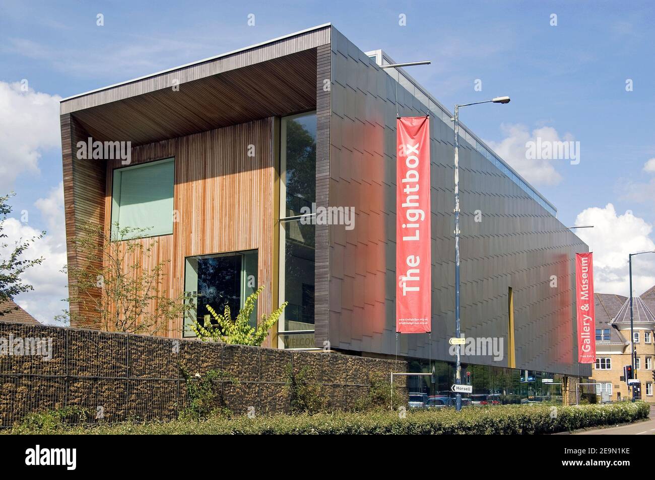 View of the Lightbox art gallery in Woking, Surrey. Public building