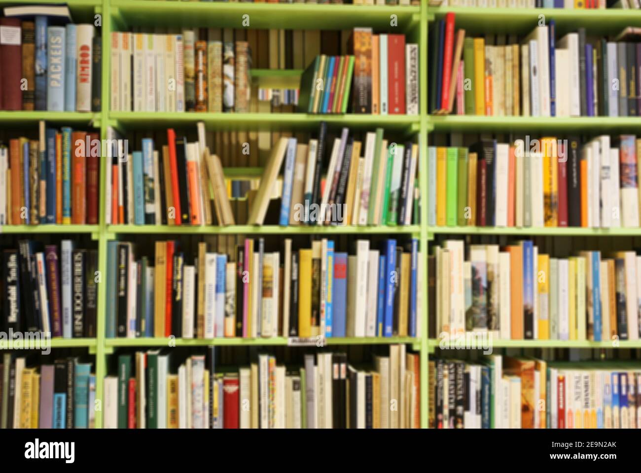 Books on a shelf in an antique shop Stock Photo - Alamy