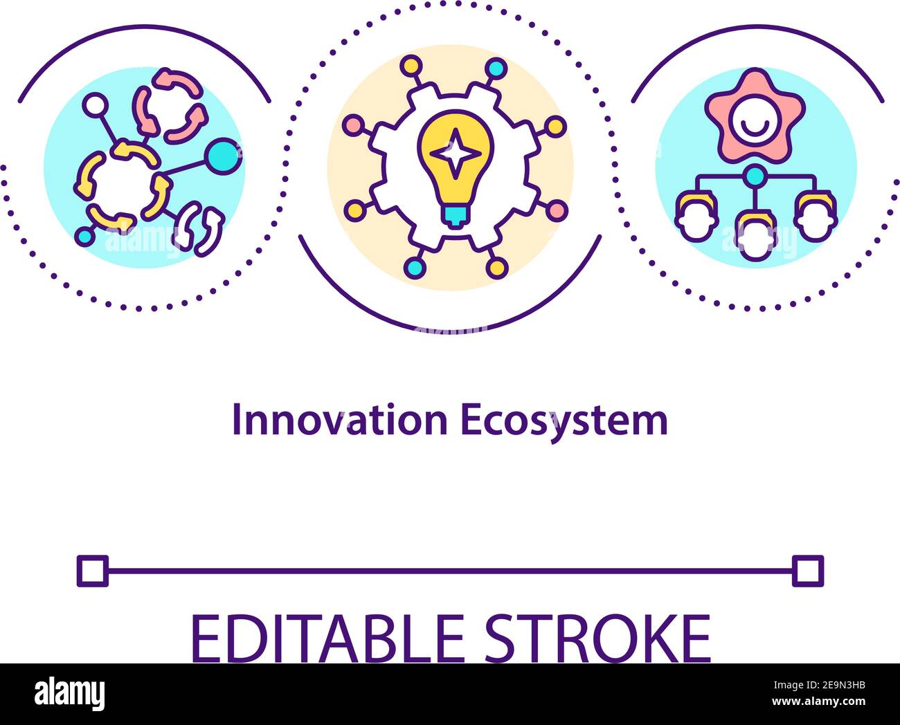 Innovation ecosystem concept icon Stock Vector Image & Art - Alamy
