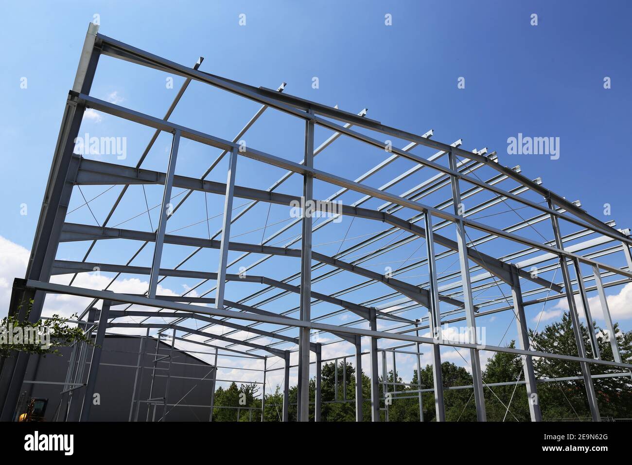 Commercial building, trade hall under construction Stock Photo Alamy