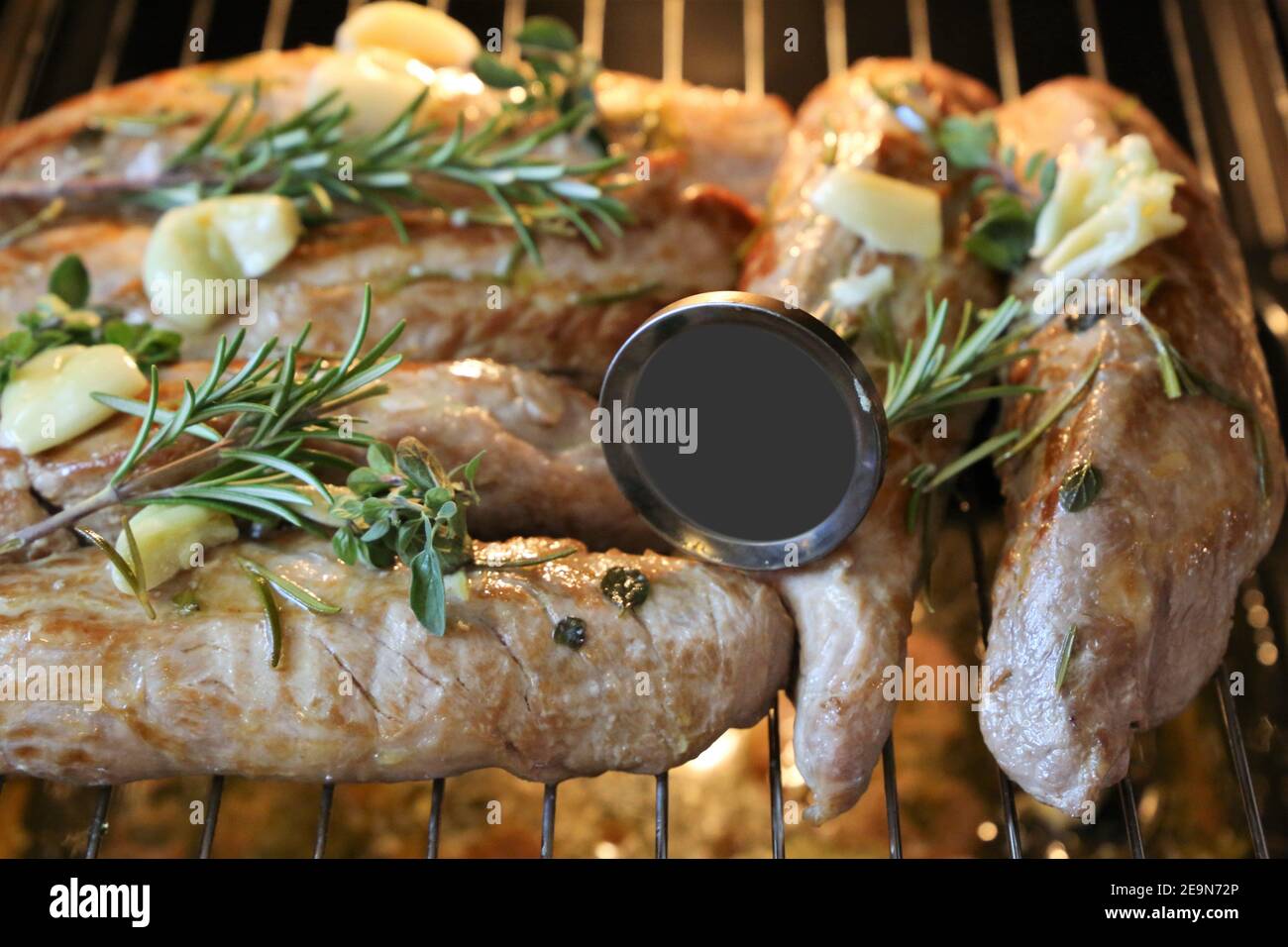 Iberian pork fillet in the oven Stock Photo Alamy