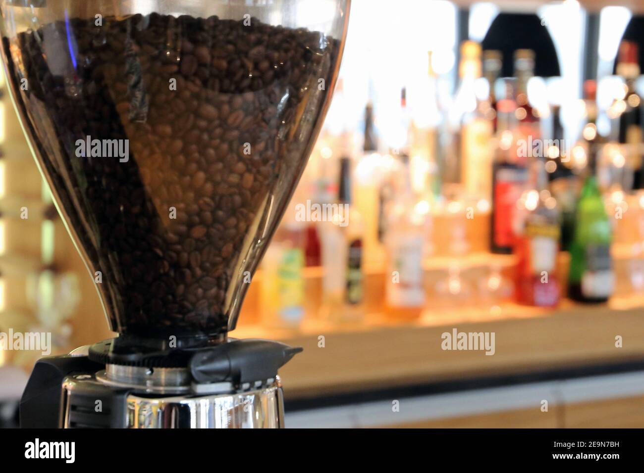 Coffee grinder, coffee dispenser Stock Photo Alamy