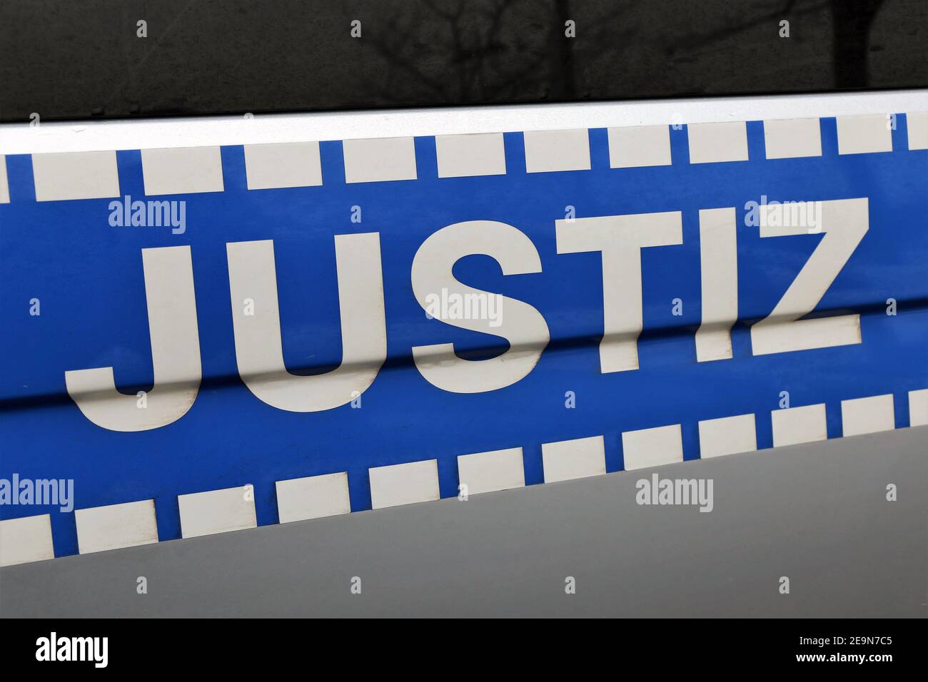 L Justice Lettering Justice lettering on emergency vehicle of judicial authority (Germany ...