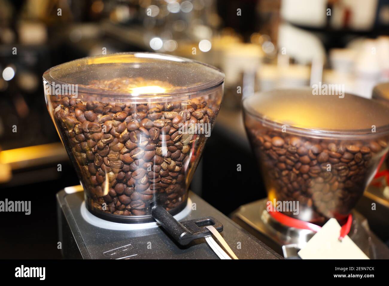 Coffee grinder, coffee dispenser Stock Photo Alamy