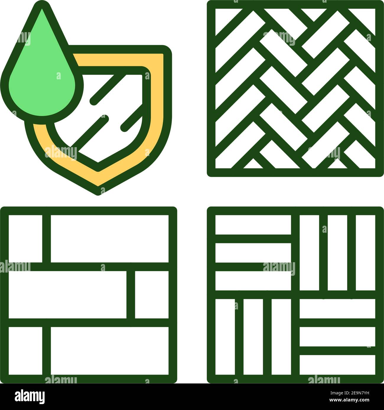 Water resistant material RGB color icon Stock Vector