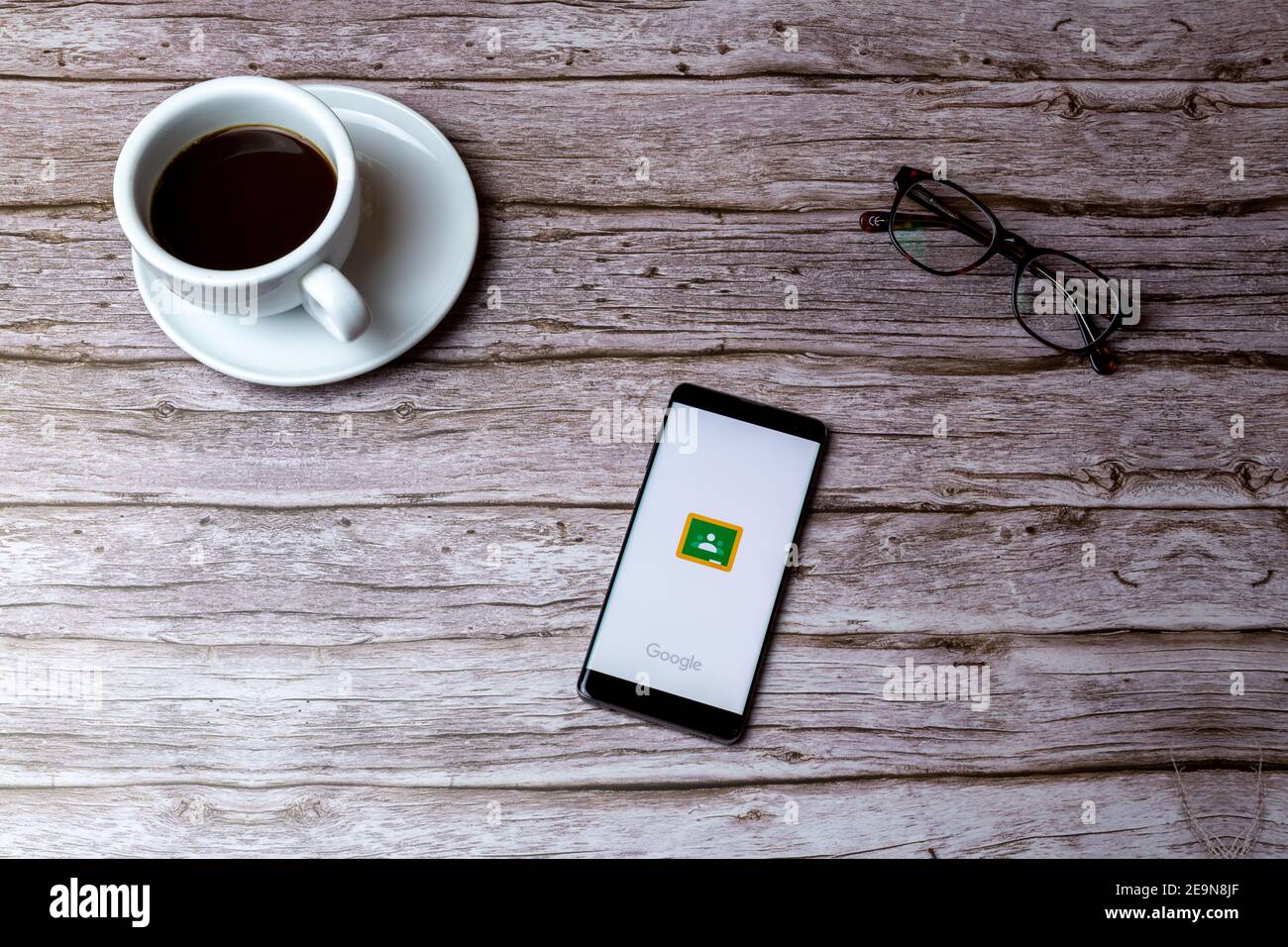 Google classroom screen hi res stock photography and images alamy