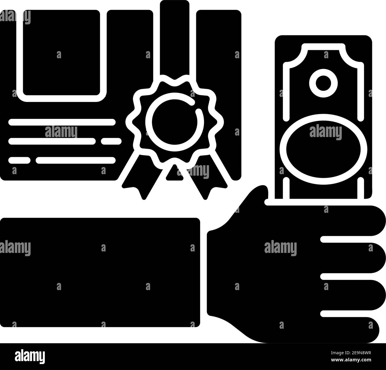 Workshop fee black glyph icon Stock Vector Image & Art - Alamy