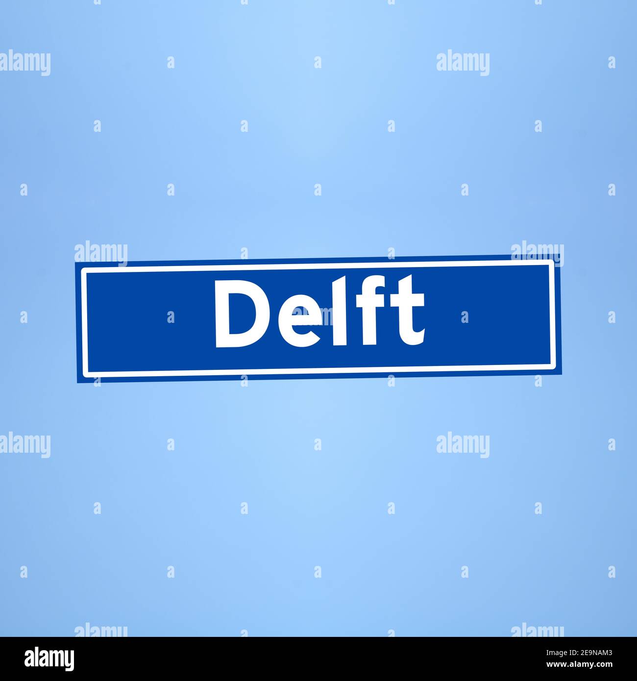 Delft Sign Delft place name sign in the Netherlands Stock Photo - Alamy