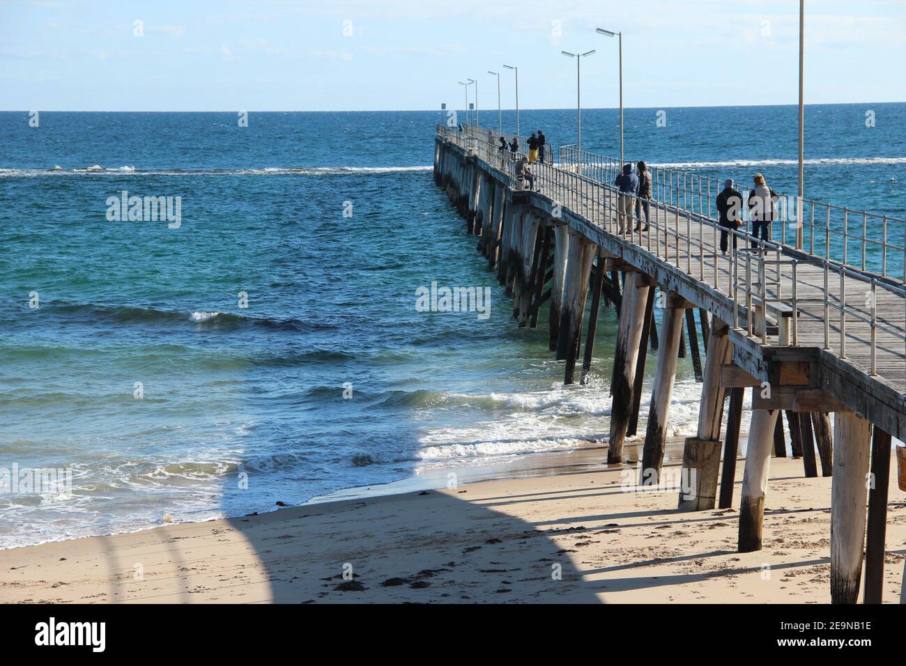Port Noarlunga Jetty near Adelaide in South Australia Stock Photo