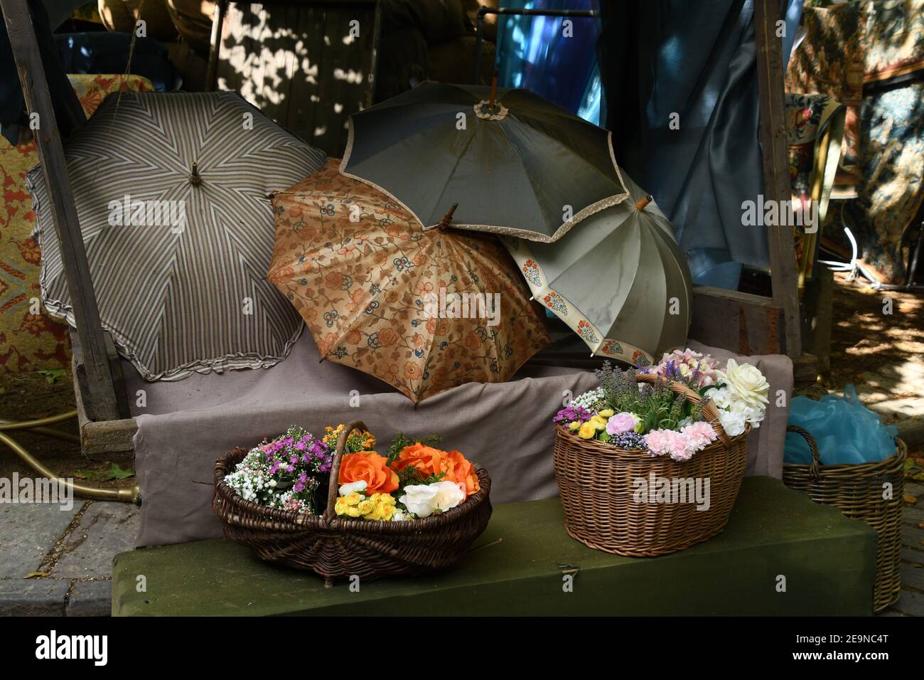 Part of the set for the filming of the Bridgerton series in the Abbey ...