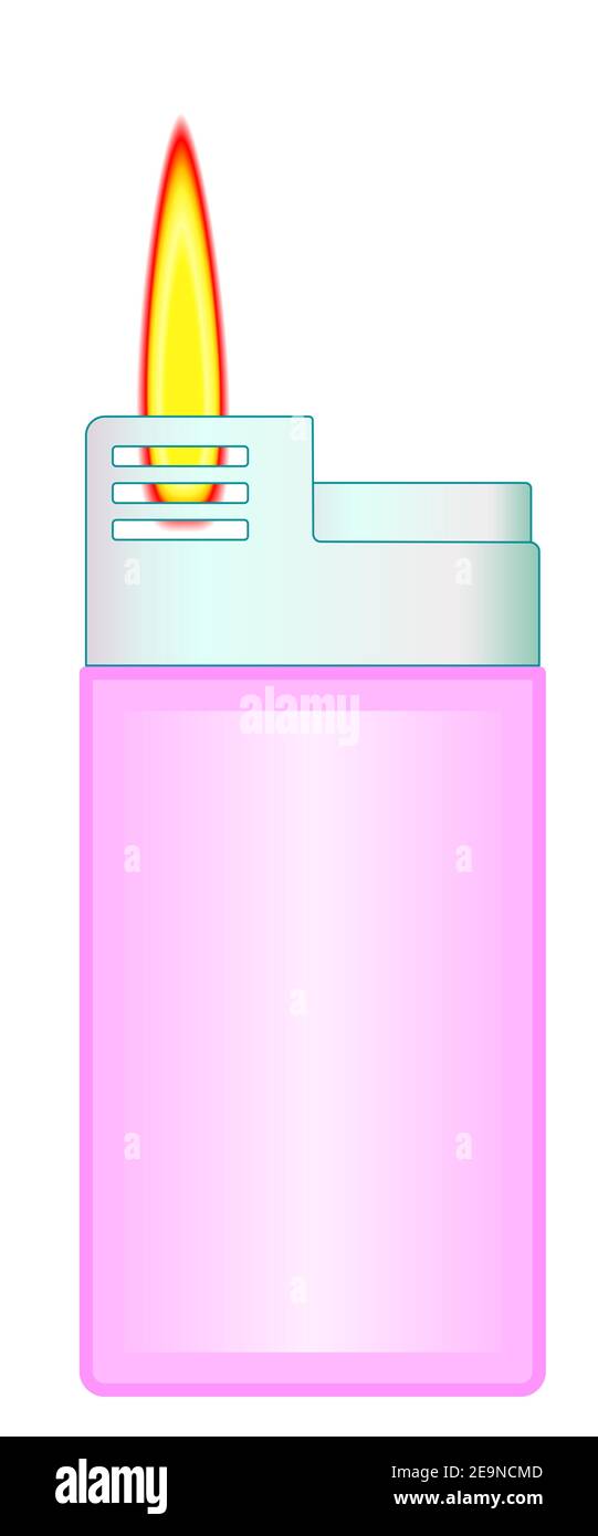 Illustration of the gas lighter Stock Vector