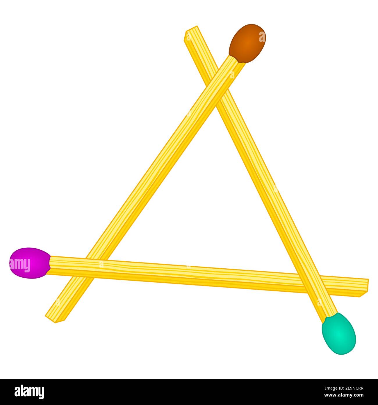 Illustration of the unlit match group set Stock Vector Image & Art Alamy