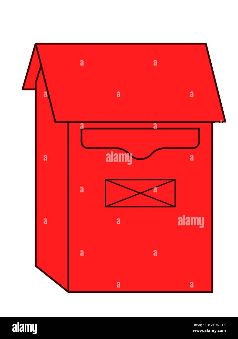 Illustration of the simple letter box icon Stock Vector Image & Art Alamy