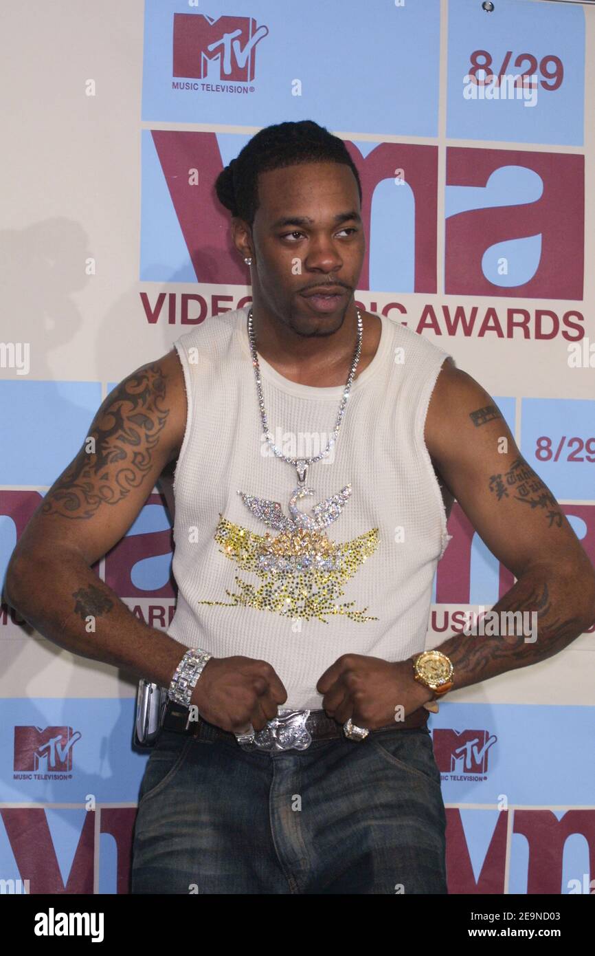 New York, NY--August 29, 2002--MTV Video Music Awards at Radio City Music  Hall- Press Room- Busta Rhymes Stock Photo - Alamy