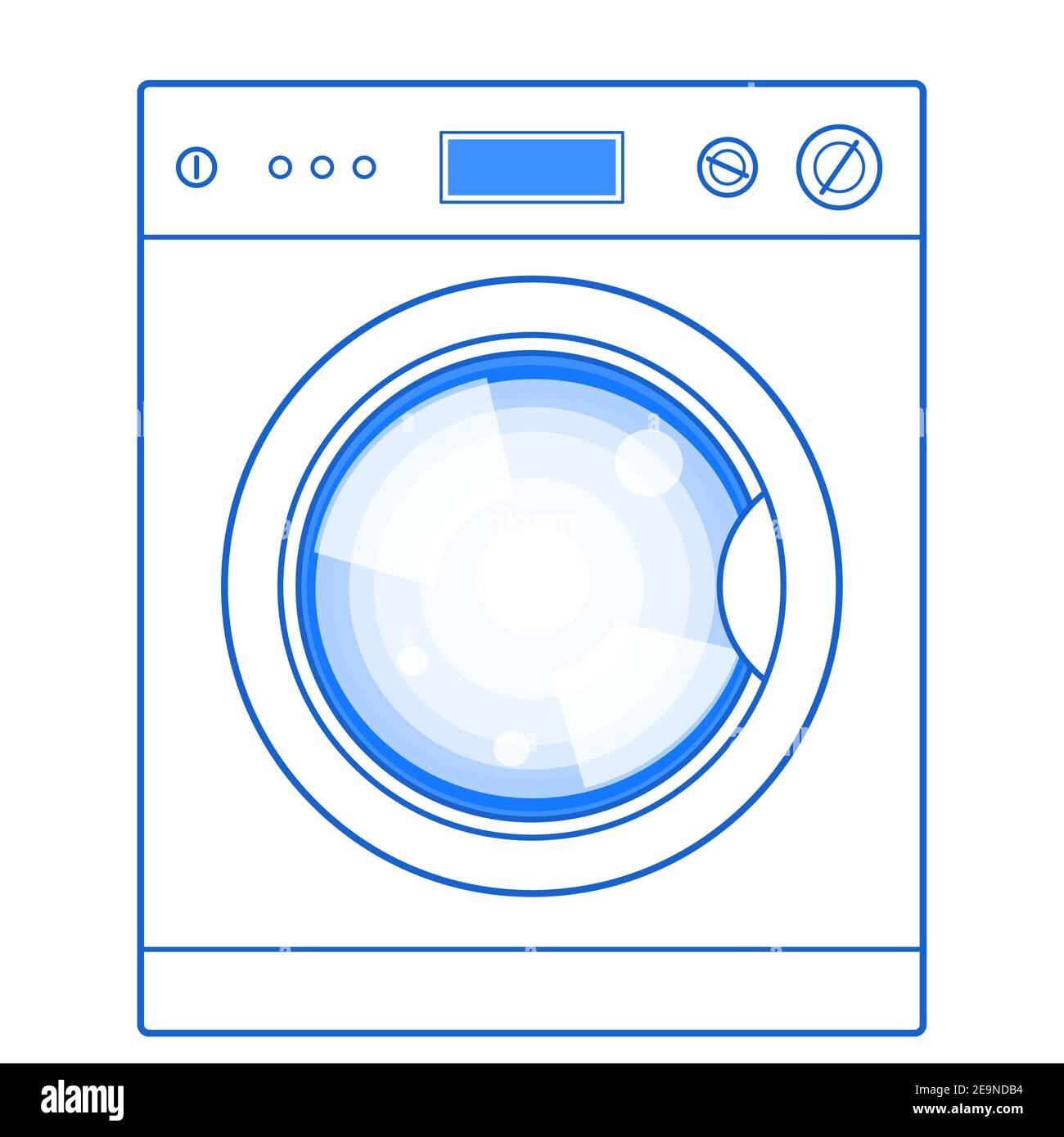 Illustration of the washing machine Stock Vector