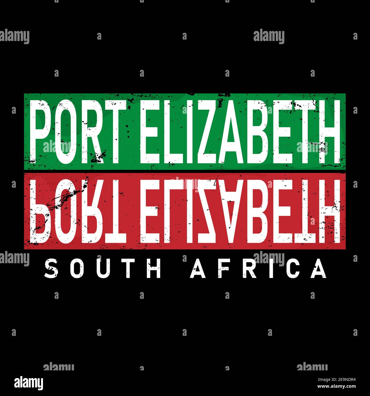 ColorPort Elizabeth name, City in South Africa. text of Port Elizabeth