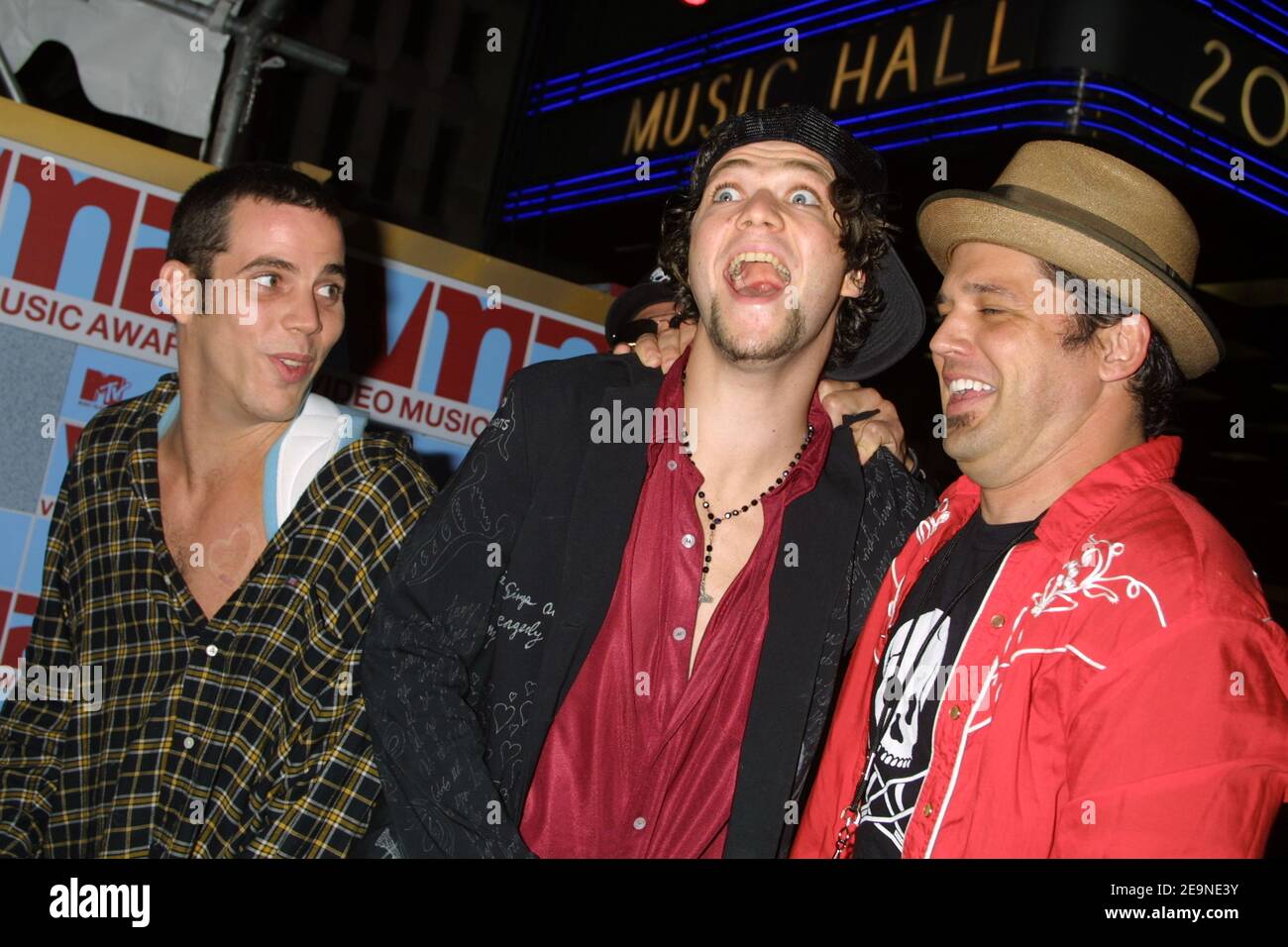 New York, NY--August 29, 2002--MTV Video Music Awards at Radio City Music  Hall- STEVE O, Bam Margera Stock Photo - Alamy