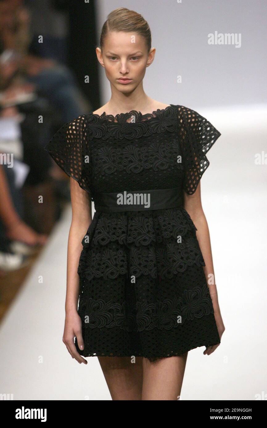 A model presents a creation by Turkish designer Ece Ege for 'Dice Kayek ...