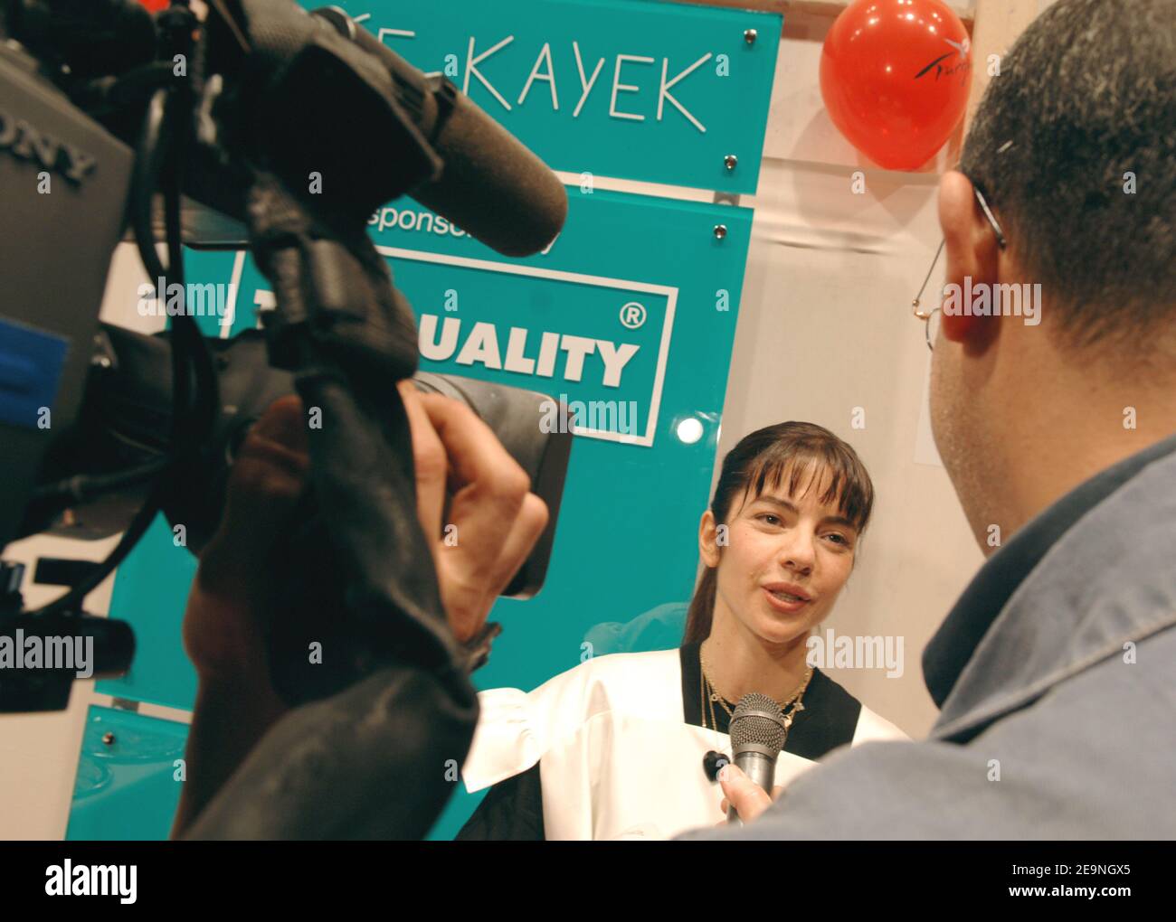 Turkish fashion designer Ece Ege pictured backstage after the ...