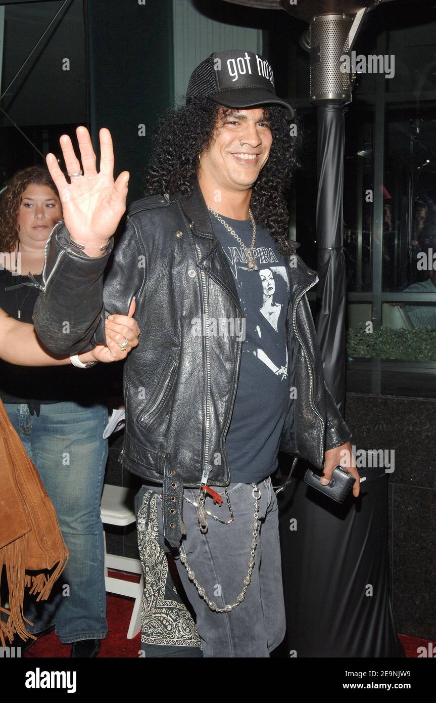 Slash attends the Rolling Stone Magazine party to celebrate the 20th annual  Hot List at the Stone Rose Lounge in Los Angeles, CA, USA on October 3,  2006. Photo by Lionel Hahn/ABACAPRESS.COM