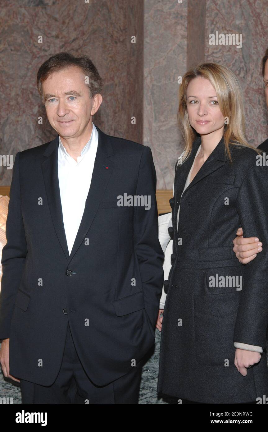 Bernard Arnault with his daughter attend the presentation of Louis Vuitton  Spring-Summer 2007 Ready-to