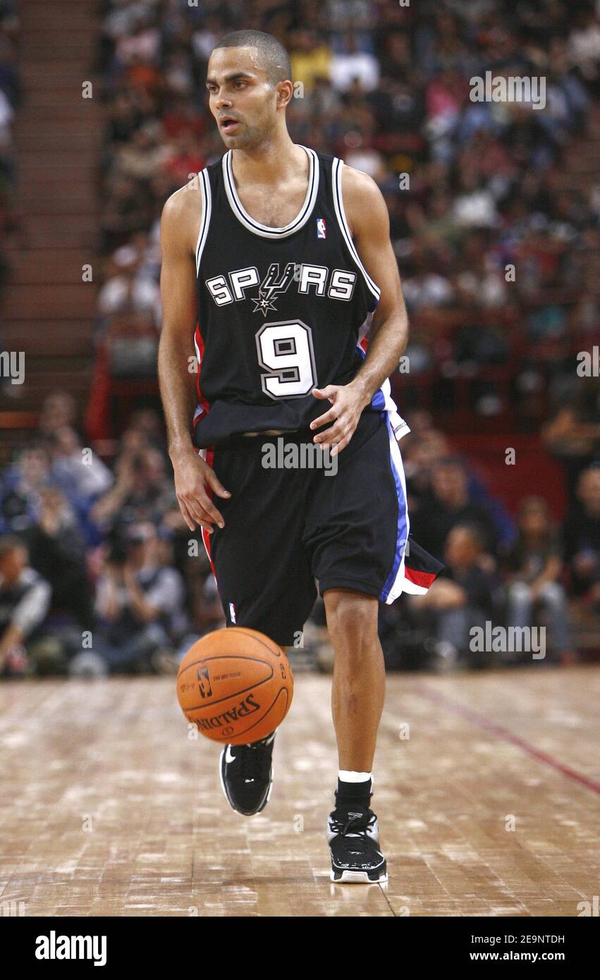 San Antonio Spurs Tony Parker during an exhibition match at the Bercy Stadium in Paris, France on October 8, 2006