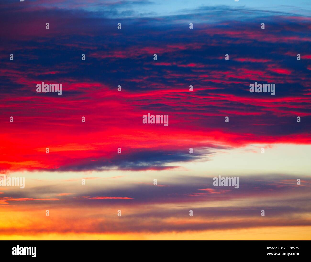 Dramatic Evening Sunset Stock Photo Alamy