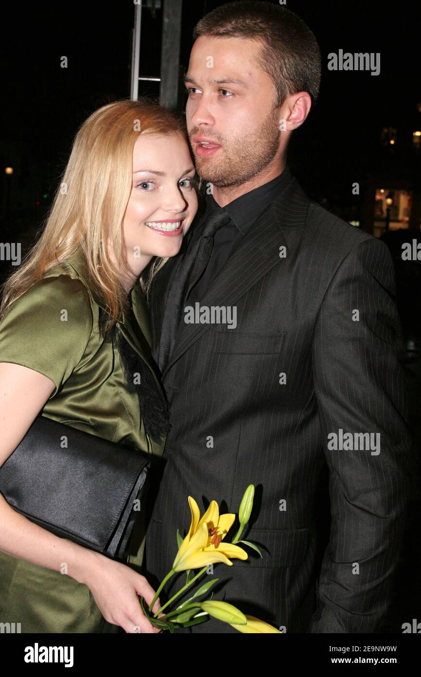 Actress Izabella Miko with her boyfriend arrive at the premiere of 'Bye