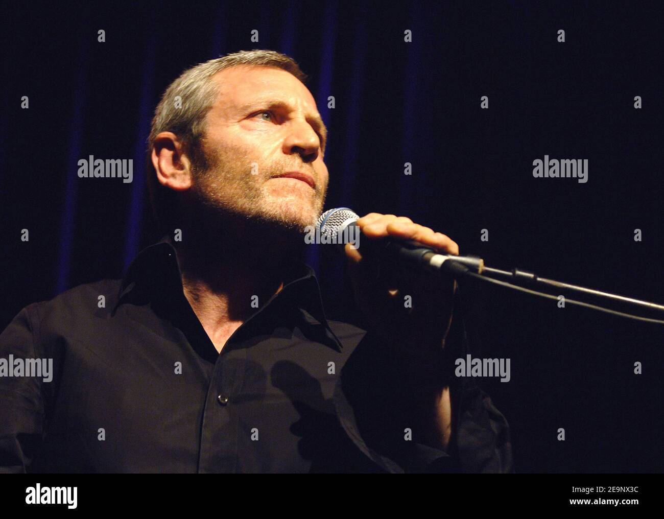 Divan Singer French actor and singer Tcheky Karyo performs live on stage during his ...