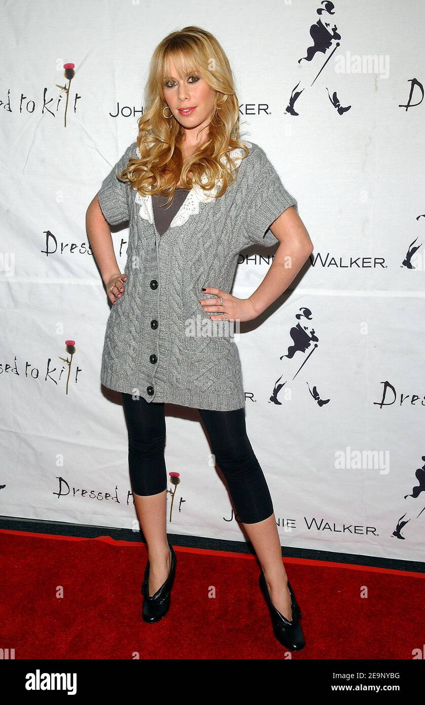 Tara Lipinski attends the 2006 Dressed to Kilt, an evening of Scottish fashion to kick-off the Mercedes-Benz fashion week. Los Angeles, October 14, 2006. Photo by Lionel Hahn/ABACAPRESS.COM Stock Photo