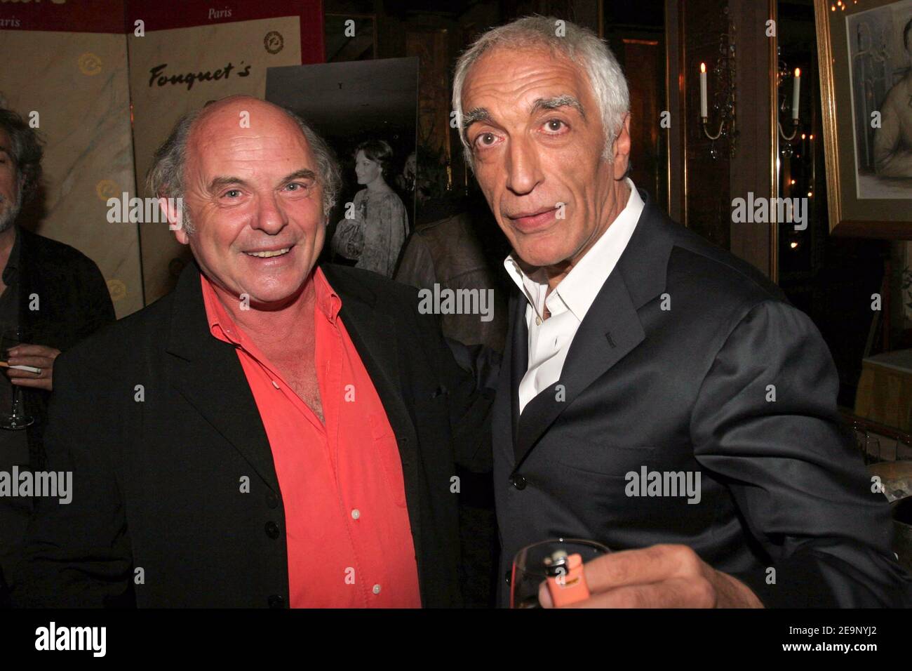 Actors Jean-Francois Stevenin and Gerard Damon pose during the 2006 ...