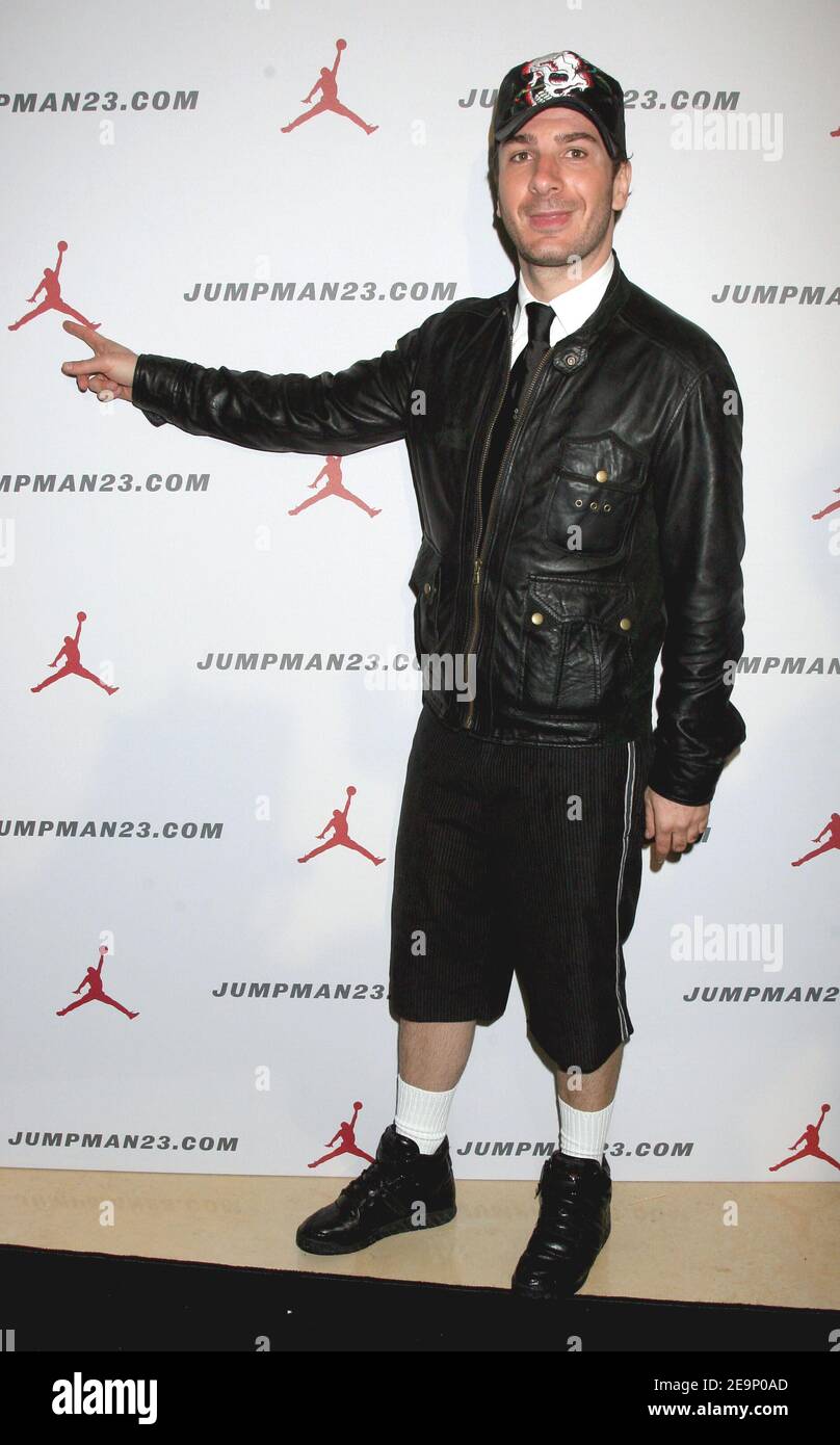 French actor and humorist Michael Youn attends the dinner in honnor of  Michael Jordan held at