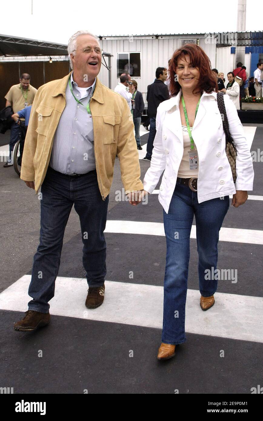 Rolf Schumacher, father of Michael arrives with his new girlfriend, Barbara  Stahl in the paddock at the racetrack in Interlagos near Sao Paulo Brazil  on October 20, 2006. The F1 Grand Prix