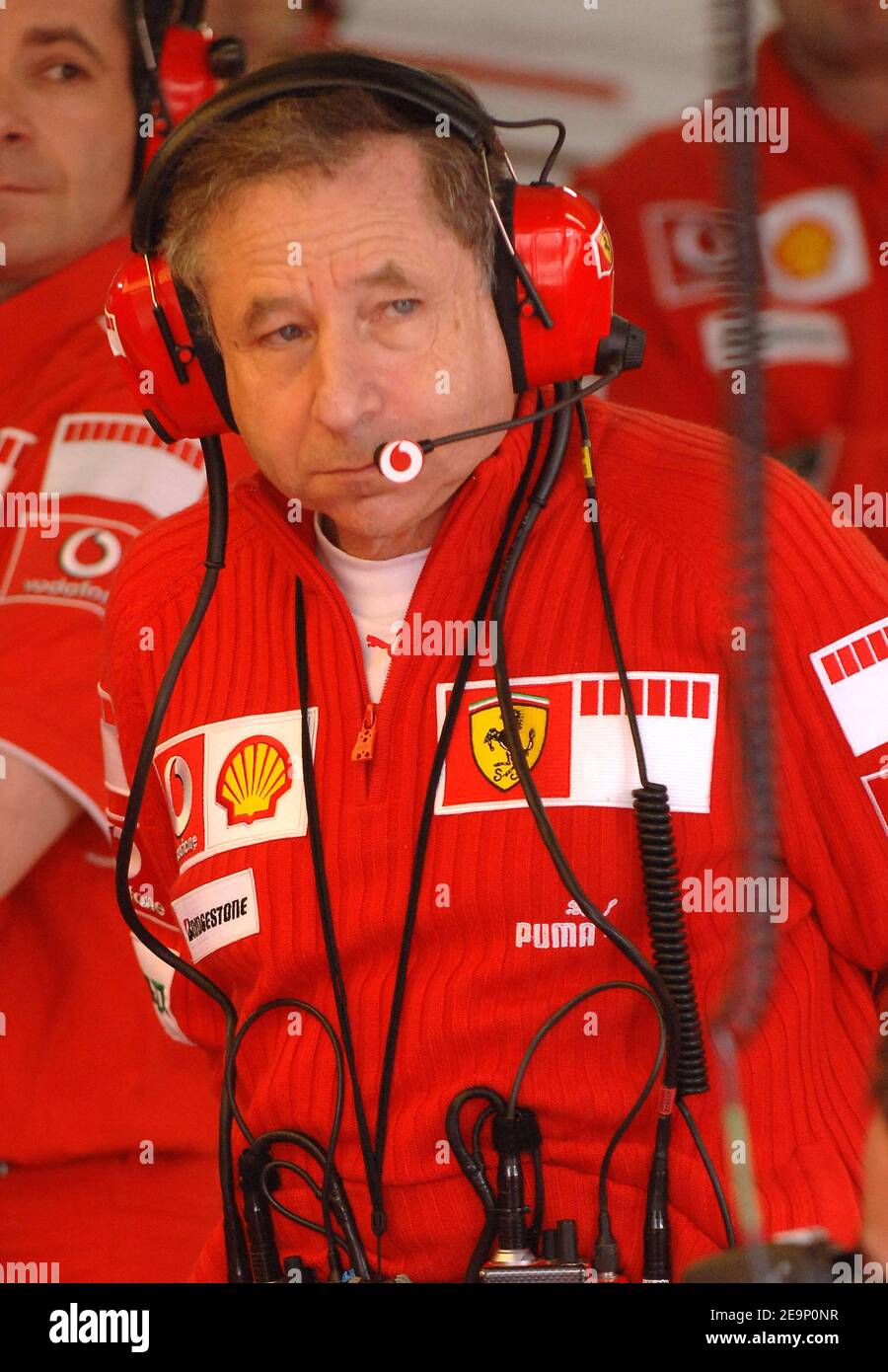 Ferrari F1 Team general manager Jean Todt in the paddock at the racetrack  in Interlagos near Sao Paulo Brazil on October 20, 2006. The F1 Grand Prix  of Brazil will take place