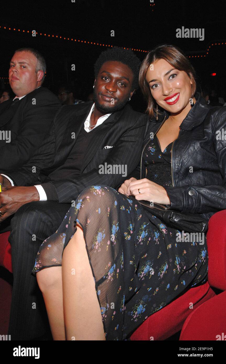 Newlyweds Rwandaborn singer Corneille and his wife Sofia pose together during the 1st 'Cesaire