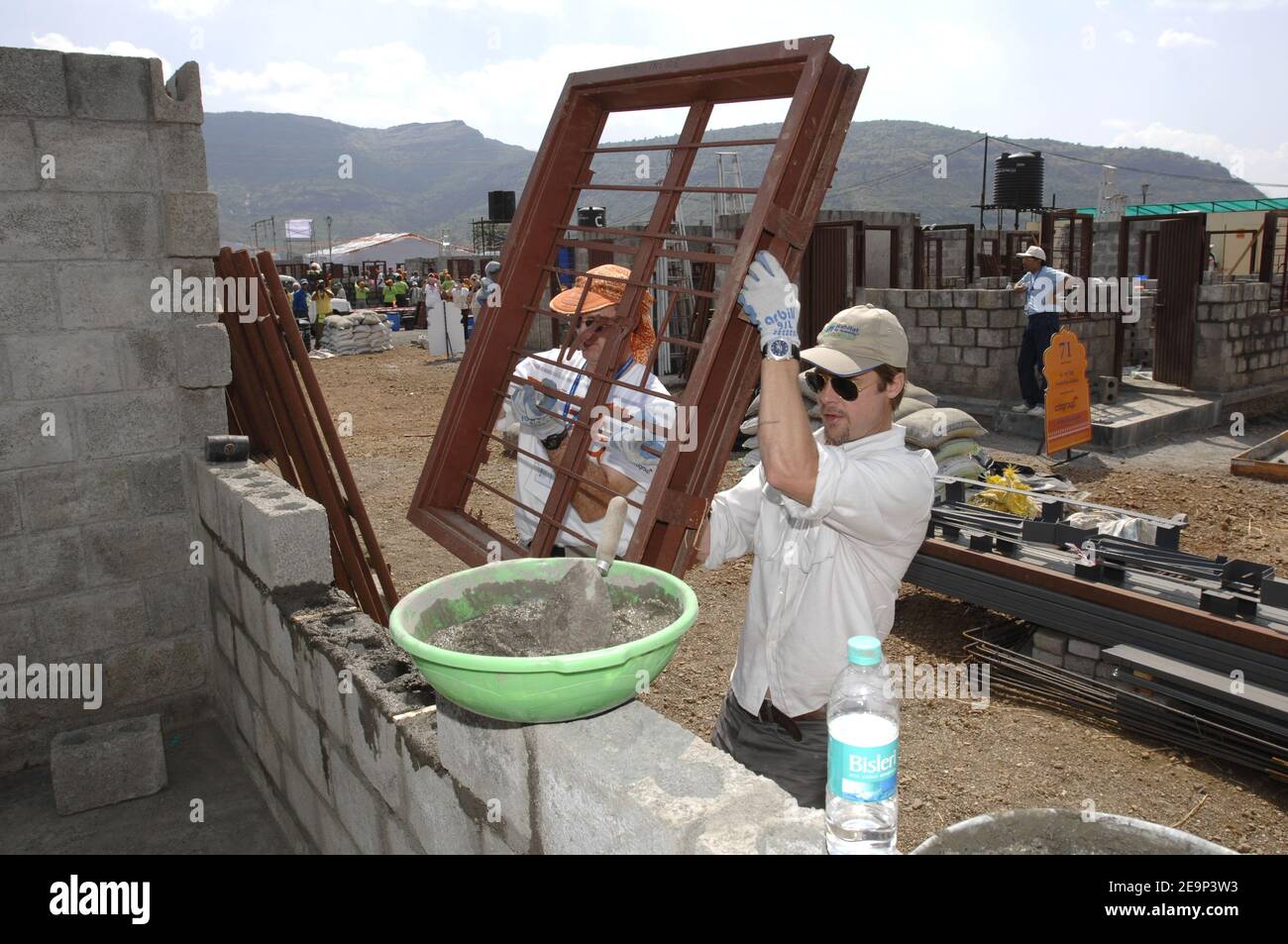 Actor, architect and philanthropist Brad Pitt builds alongside Habitat