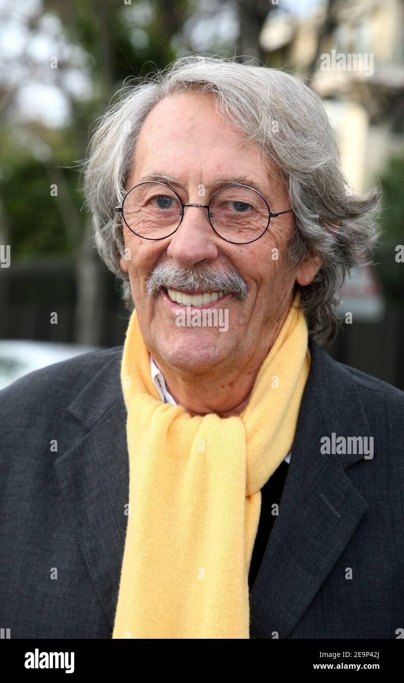 Exclusive French Actor Jean Rochefort Arrives At The Pavillon Gabriel In Paris For The The Taping Of Michel Drucker S Talk Show Vivement Dimanche In Paris France On October 31 06 Photo By