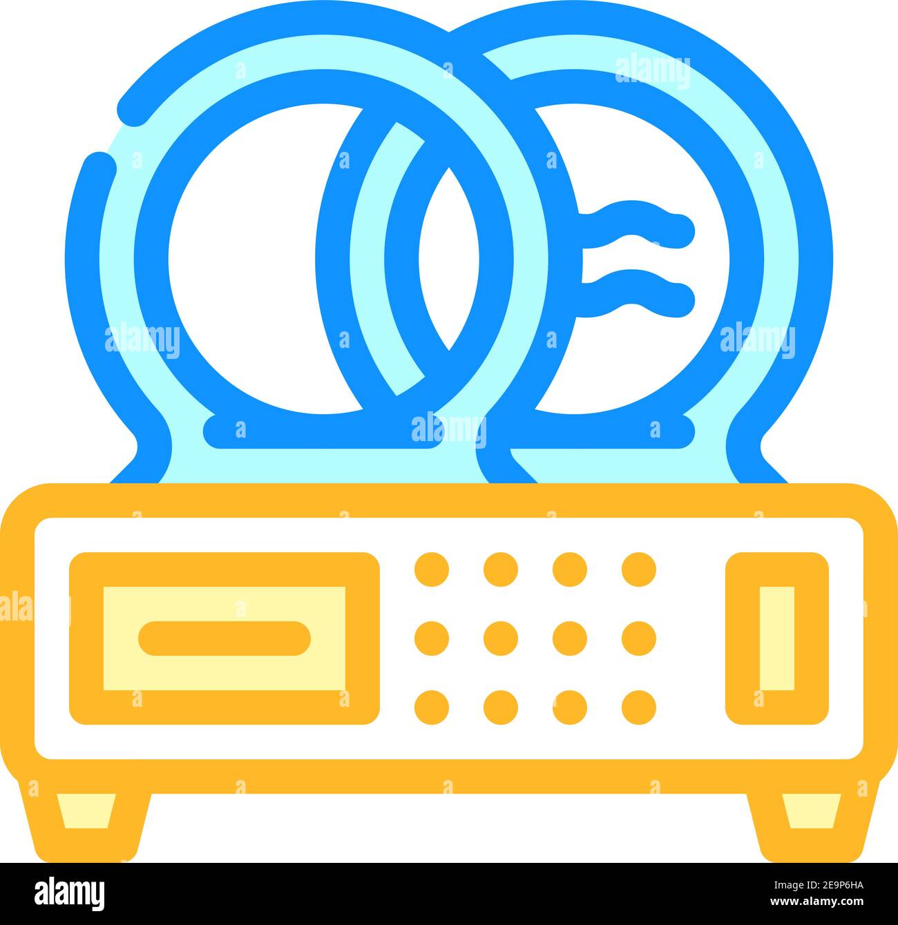 therapy device color icon vector illustration Stock Vector