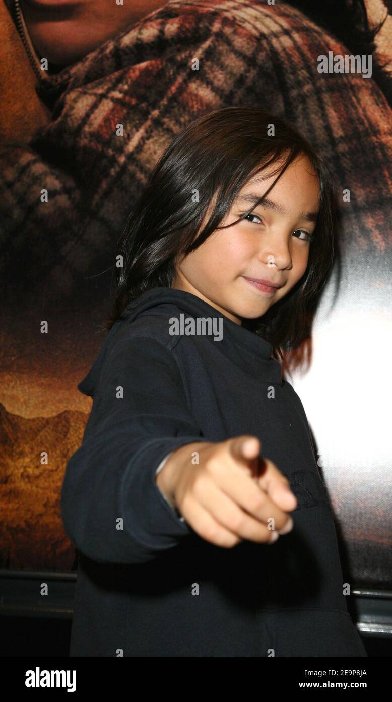 Young actor Nicolas Thau poses at the premiere of Guillaume Nicloux's