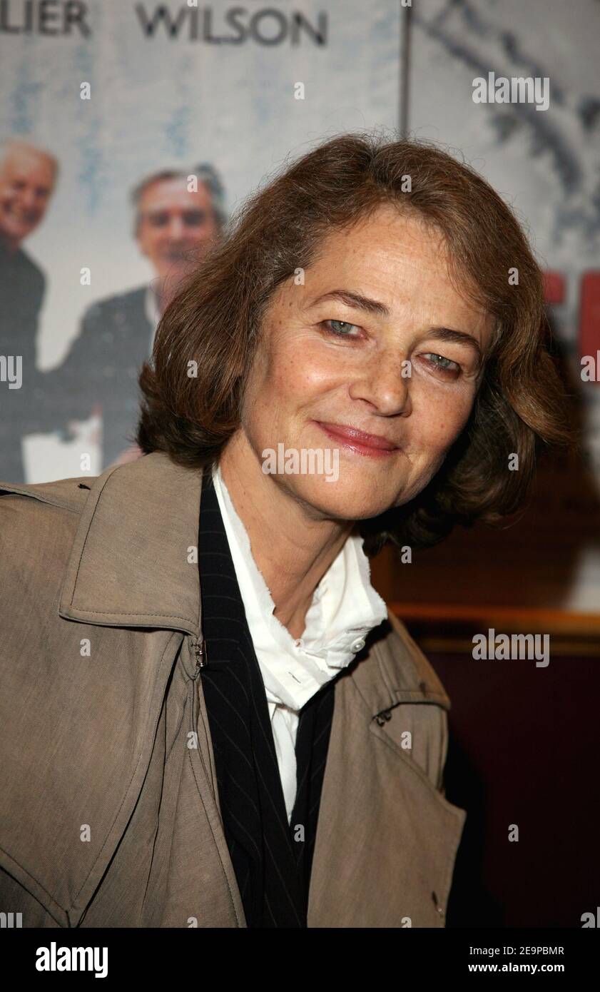British born actress Charlotte Rampling arrives at the premiere of ...