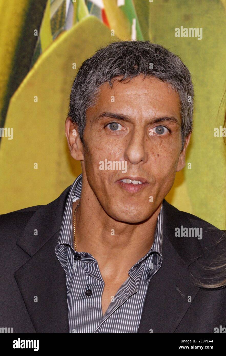 Actor Samy Naceri poses as he arrives to the &lsquo;Arthur et les Minimoys