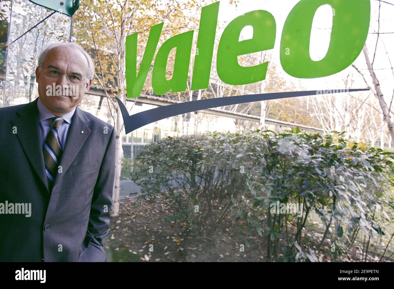 President of Valeo group, Thierry Morin poses at the headquarter of the company in Pantin near Paris, France on November 29, 2006. Photo Bernard BIsson/ABACAPRESS.COM Stock Photo